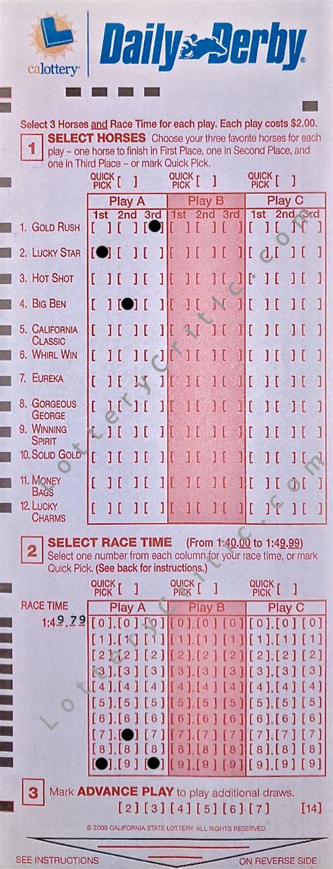 derby lotto results today